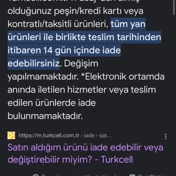 Turkcell Pasaj Turkcell Kusurlu Ürün Satıp İade Almadı