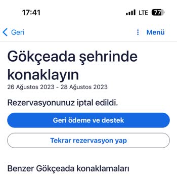 Hotels.com Rezervasyon İptali Ücret Ödemesi