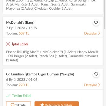 Trendyol Yemek Ücreti Alıp Siparişi Getirmediler