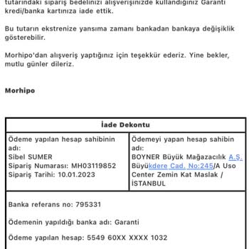 Morhipo Sahte Ürün Satışı