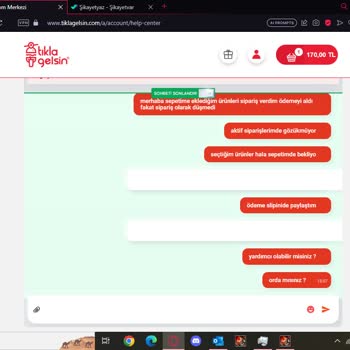 Tıkla Gelsin Canlı Desteği Cevap Vermiyor