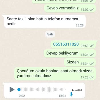 Smartbell Akıllı Saat İnternet Çalışmıyor