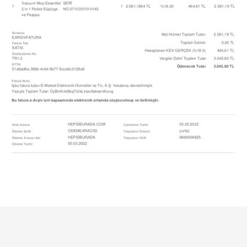 Xiaomi Mi Robot Vacuum Mop Essential 2 İn 1 Robot Süpürge Ve Paspas Hakkında Şikayet