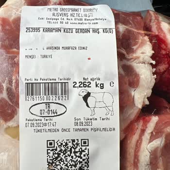 Metro Market Alanya Kasap Bölümü