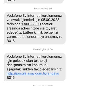 Vodafone Ev İnterneti Başvurusu Sorunu