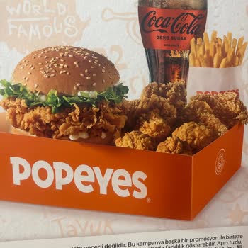 Popeyes Ürünün Görseli ve İçeriği Farklı