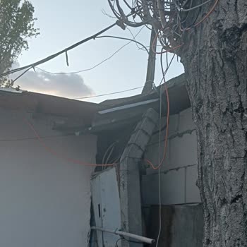 Türk Telekom Ankastre Kutusunu Ağaca Bağlamışlar