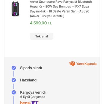 Hepsiburada Sipariş Kargolama Sıkıntısı