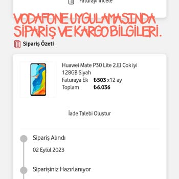 Vodafone Telefon Siparişim Çok Geç Kargolandı