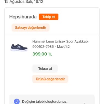Hepsiburada'nin Ürünümü Göndermemesi