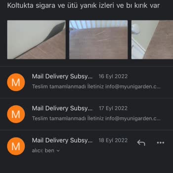 Unigarden Kiralanan Evdeki Kırık Koltuk Ve Yatak Sorunu