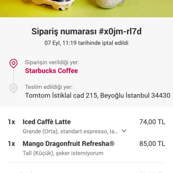 Yemek Sepeti'nden Gerekçesiz Sipariş İptali