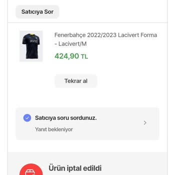 Hepsiburada İptal Edilen Ürün Para İadesi