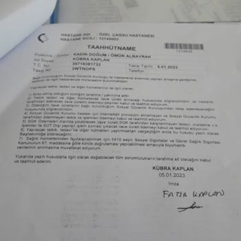 Özel Çağsu Hastanesi Özelde Muayene Ve Ameliyattan Dogan Fazla Ücreti Geri Alma