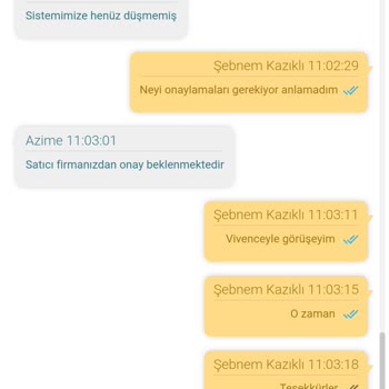 Vivense A. Ş. Ürün Teslim Edemiyor Para İadesi Yapamıyor