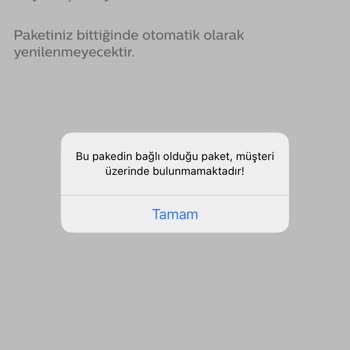 Türk Telekom " Bu Paketin Bağlı Olduğu Paket Bulunamamaktadır Sorunu!