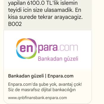 Enpara Kredi Kartından İzinsiz Kullanım