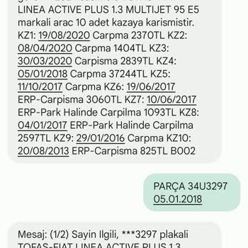 Sigorta Bilgi ve Gözetim Merkezi Aynı Kazada İki Farklı Hasar Kaydının Görülmesi