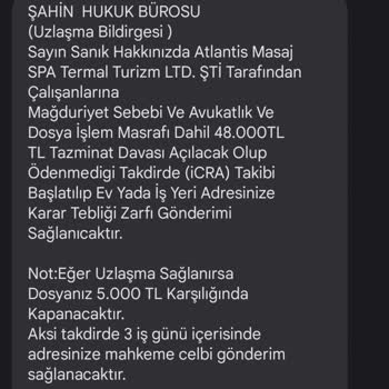 Atlantis Masaj Ş**** Hukuk Bürosu