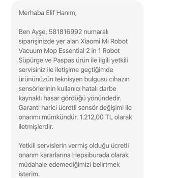 Hepsiburada Teknik Servis Desteği