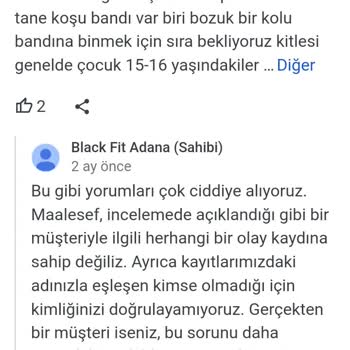 Black Fit Spor Salonu (Adana) Para İadesi