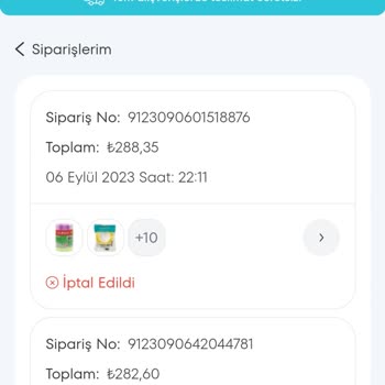 A101 Siparişlerim İptal Edilip Haber Verilmedi