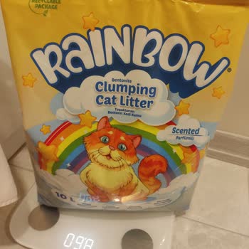 Rainbow 10 Kg' Luk Kedi Kumu Daha Hafif!