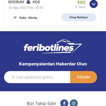 Feribotlines Parasını Ödeyerek Aldığım Biletler Hala Onaylanmamış Muhatap Bulamadık
