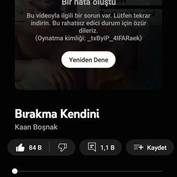 YouTube Hata Veriyor Müzikler