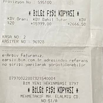 BİM / RKS / Mercan Motor Servis Mağduriyeti