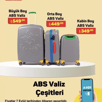 A101 ABS Valiz Çeşitleri Gelmemesi