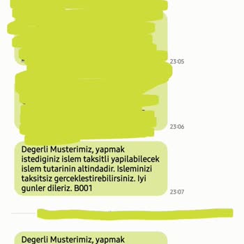 Yapı Kredi Bankası Banka Kredi Kartı Taksitlendirme Sorunu