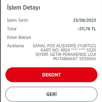 Getir Paramı İade Etmiyor