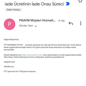 Epttavm Ücret İadesi