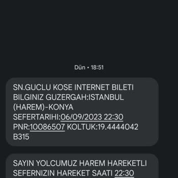 Kontur Otobüs Fırması Pişmanlıktır