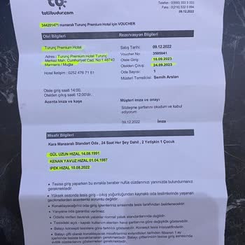 Optimum Outlet (İstanbul) Tatilbudur.com Onaysız/bilgimiz Dışı Rezervasyon İptali Yapmıştır.