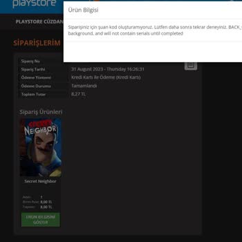 Playstore.com Oyunumu Vermedi 7 Gündür
