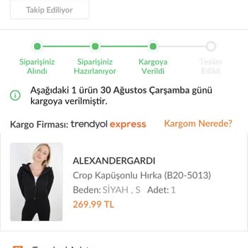 Trendyol Ürünümün Uzun Zamandır Gelmemesi