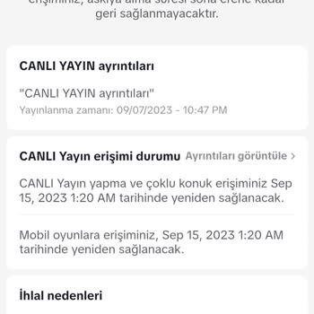 TikTok Haksız Yere İhlal Ve Kısıtlama Yapıyorsunuz