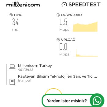 Kalitesiz İnternet Millenicom! Çok Para 1 Mbps İnternet