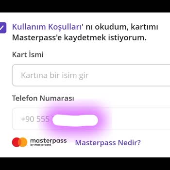 MasterCard'a Kayıtlı Eski Telefon Numarası Güncellenmiyor!