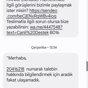 Sendeo Kargo Teslimat Elemanı