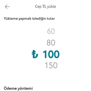 Vodafone Tl Yükleme Yaparken 4 Seçenek Sunuyor, Yanlış Yapıyor