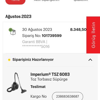 Arçelik Yanlış Teslim Edilen Sipariş