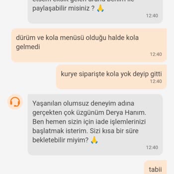 Trendyol Yemek Eksik Ve Özensiz Sipariş İçin Sadece 16.5 TL İade Yaptı