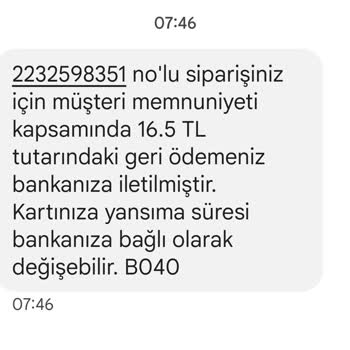 Trendyol Yemek Eksik Ve Özensiz Sipariş İçin Sadece 16.5 TL İade Yaptı