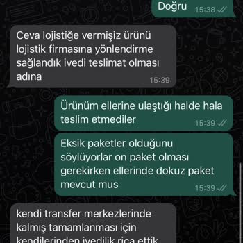 CEVA Logistics Eksik Parça Ve Gecikmiş Teslimat