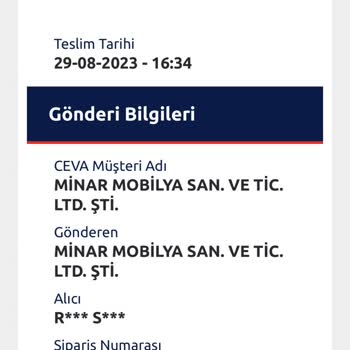 CEVA Logistics Eksik Parça Ve Gecikmiş Teslimat