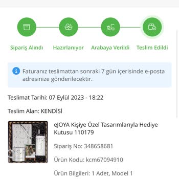 Ejoya Çiçek Sepeti'nden Aldığım Ürün Teslim Edilmedi.