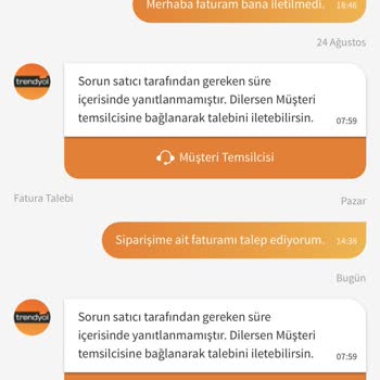Trendyol Fatura Kesilmeden Satış